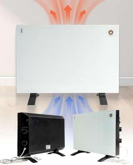 Amaze Heaters Classic Convection Panel Heater - Space Heater with Thermostat - 450/900 Dual Wattage 