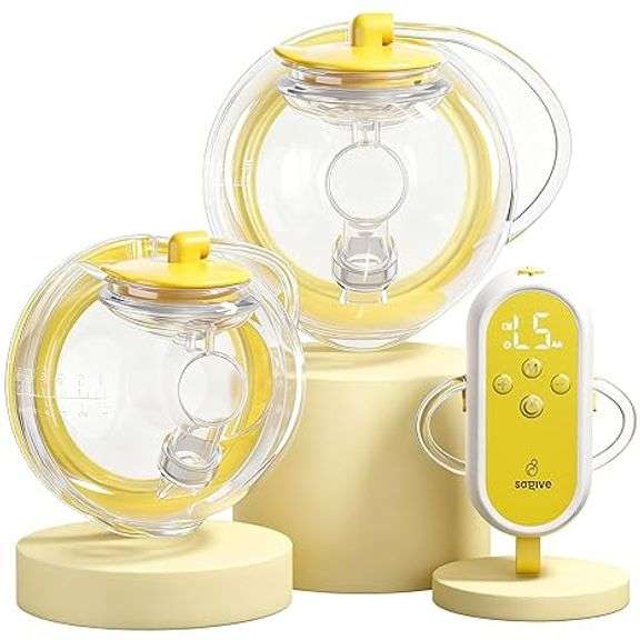 1308 Hands Free Breast Pump | SPA-Level Comfort Wearable Breastfeeding Pump 3 Modes & 9 Levels, Low-