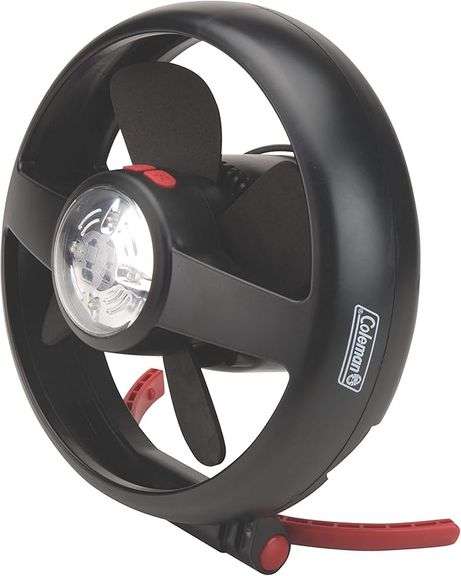 Coleman Lighted Tent Fan & Light Combo for Tents/Cars/RVs Illuminates and Keeps You Cool CPX 6 Compa