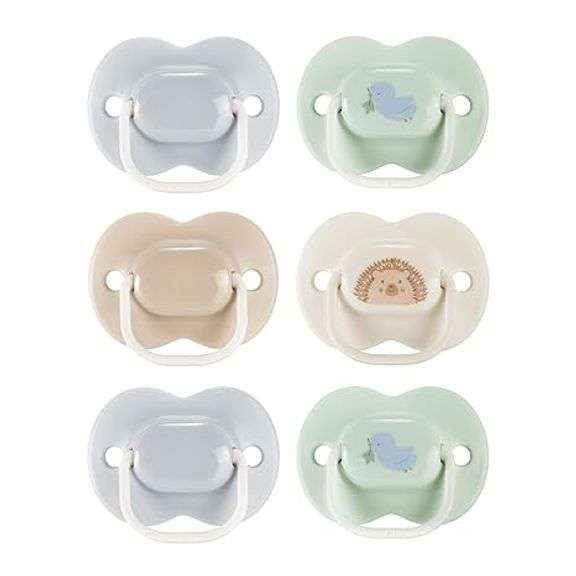Tommee Tippee Anytime Matte Newborn Pacifiers, 0-6 Months, Symmetrical Baglet, BPA-Free Binkies, Blu