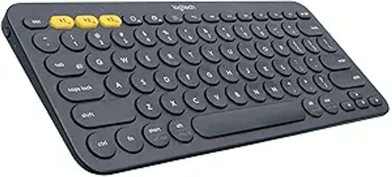 Logitech K380 Pebble Multi-Device Bluetooth Keyboard – Windows, Mac, Chrome OS, Android, iPad, iPhon
