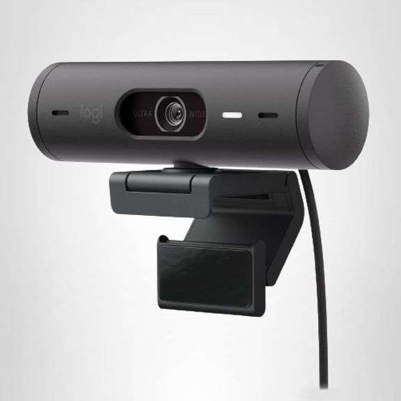 Logitech Brio 501 Full HD Webcam with Auto Light Correction, Show Mode, Noise Reduction Mics, Privac