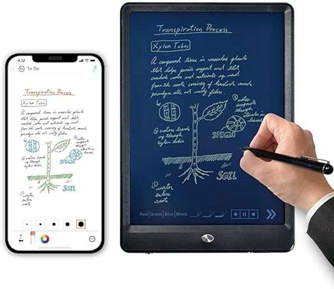 Digital Smart Pen and Writing Board Set, Real-time Sync for Digitizing, Convert to Text,Storing, and