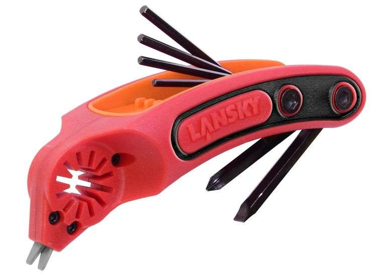 (Set of 6) Lansky BSHARP BowSharp Tool and Sharpener, Red
