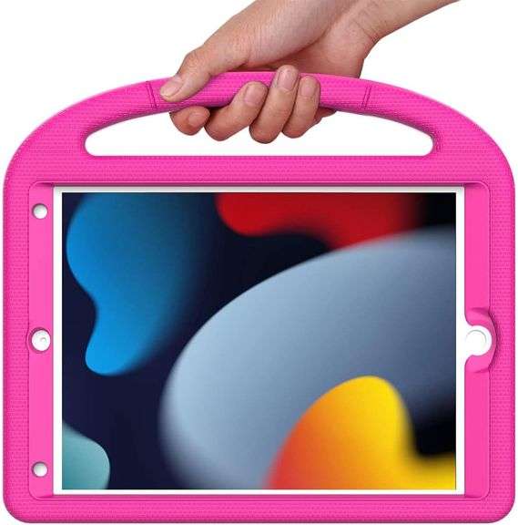 SUPLIK Kids Case for iPad 9th/8th/7th Generation - iPad 10.2 inch 2021/2020/2019 Case, Pink