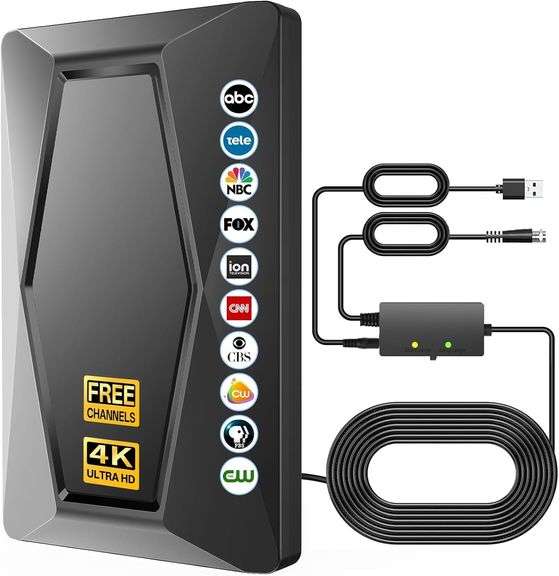 2025 TV Antenna Indoor Antenna for Smart TV Long Range Reception HD Digital Antenna Outdoor with Amp