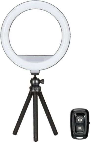 Sunpak - 12” Bi-Color Tabletop or Handheld Vlogging Kit with Bluetooth Remote