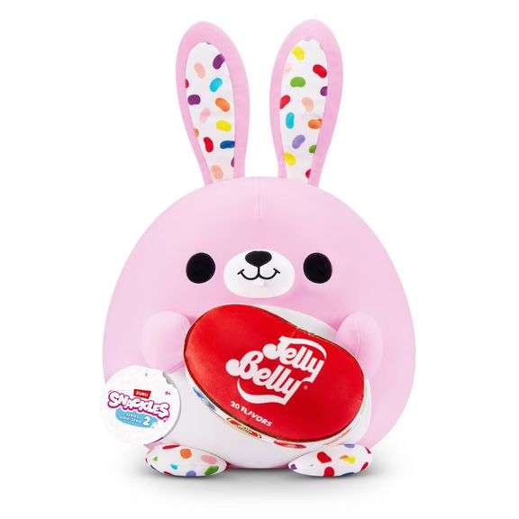 Snackles 14" Bunny and Jelly Belly Stuffed Animals