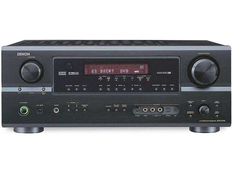Denon AVR-2105 Home theater receiver with Dolby Digital EX, DTS-ES, and Pro Logic IIx