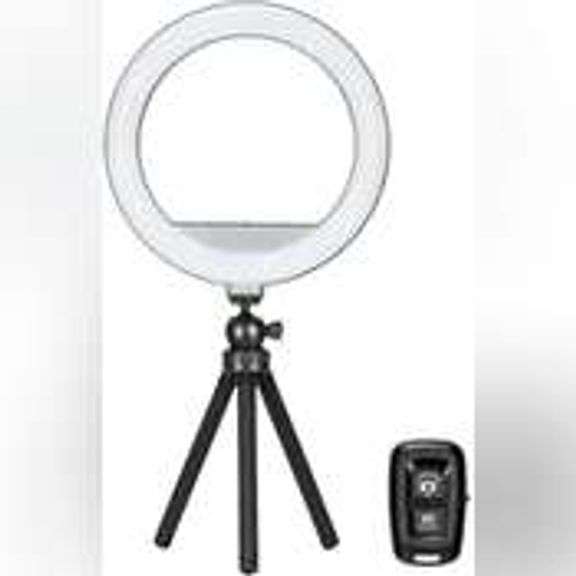 Sunpak - 12” Bi-Color Tabletop or Handheld Vlogging Kit with Bluetooth Remote for Smartphones and Co