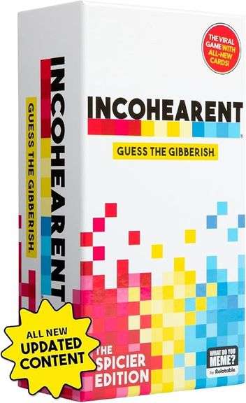 Incohearent, The Guess The Gibberish Party Game By Relatable, A Funny Card Game For Adults, Includes