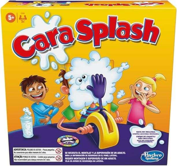 Hasbro Gaming Pie Face Game | Whipped Cream Family Board Game for Kids | Ages 5 and Up | for 2 or Mo