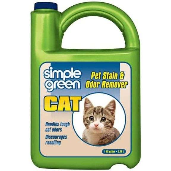 128 Oz. Cat Pet Stain And Odor Remover Cleaner Enzyme Vomit Urine Ready to Use