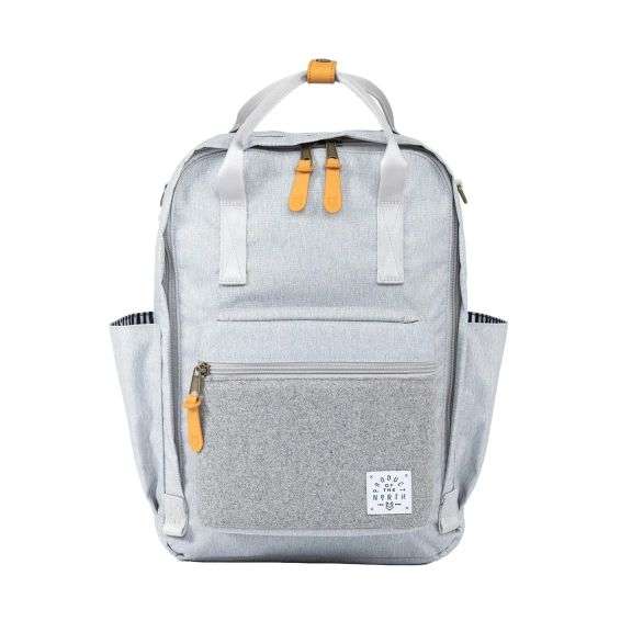 Elkin Sustainable Diaper Bag Backpack - Heather Grey Elkin Bag