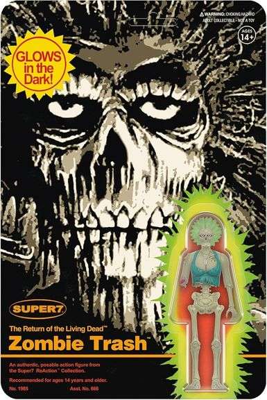Super7 Return of The Living Dead Zombie Trash (Monster Glow) - 3.75" Return of The Living Dead Actio