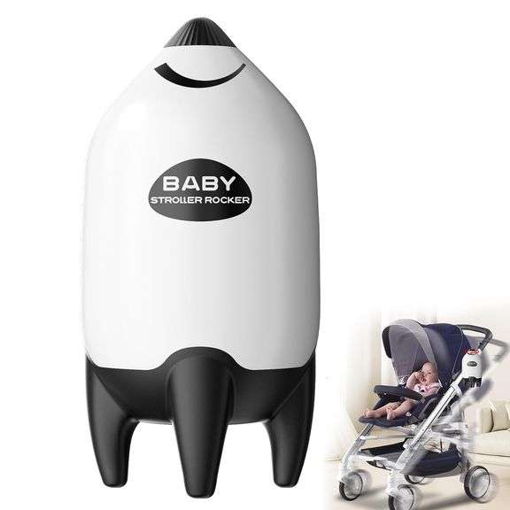 QNHMPW Baby Rocker, Portable Baby Bouncer Gently Rocks Any Stroller or Pram, Baby Vibrating Soother 