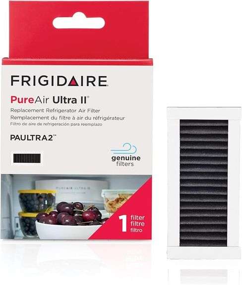 FRIGIDAIRE PAULTRA2 Pure Air Ultra II Refrigerator Air Filter with Carbon Technology to Absorb Food 