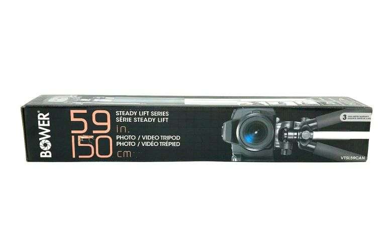 Bower 59" Steady Lift Series Tripod VTSL59CAN - Black