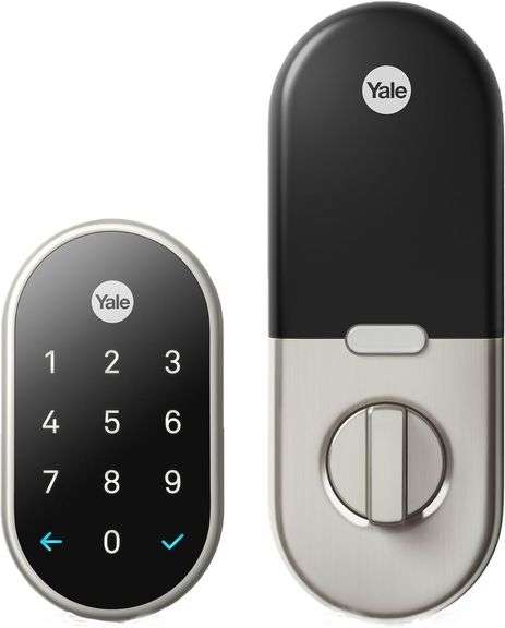 Google Nest x Yale Lock - Tamper-Proof Smart Lock for Keyless Entry - Keypad Deadbolt Lock for Front