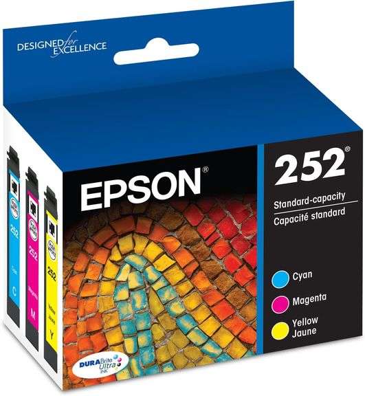 EPSON 252 DURABrite Ultra Ink Standard Capacity Color Combo Pack