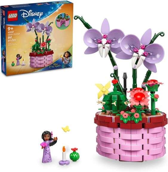 LEGO Disney Encanto Isabela’s Flowerpot, Buildable Orchid Flower Toy for Kids with Disney Encanto Mi