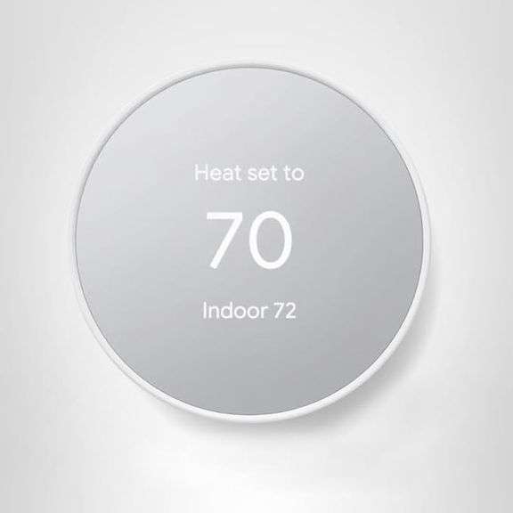 Google Nest Thermostat - Smart Thermostat for Home - Programmable Wifi Thermostat - Snow