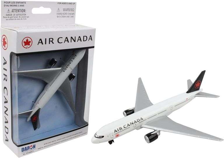 Daron Air Canada Single Plane Die-Cast Metal S Airplane Model Toy with Plastic Parts for Kids Ages 3