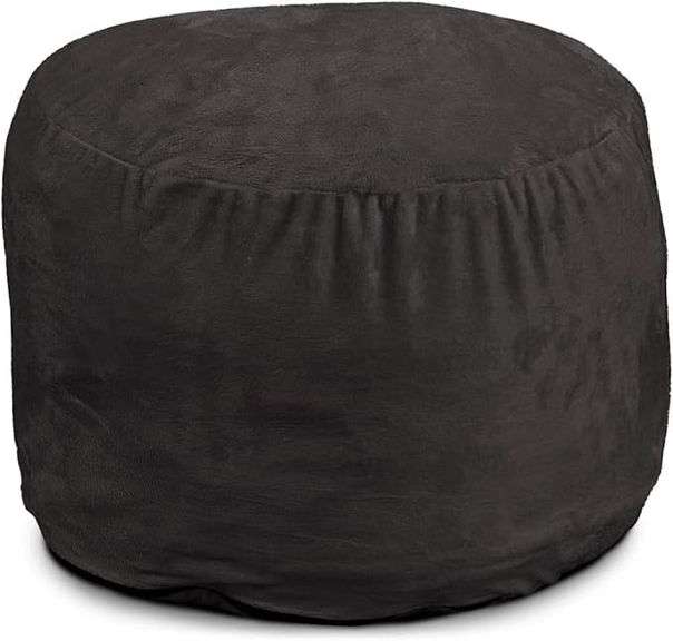 ULTIMATE SACK Bean Bag Chair Footstool Ottoman; Foam Filled Furniture, Machine Washable Covers, Doub