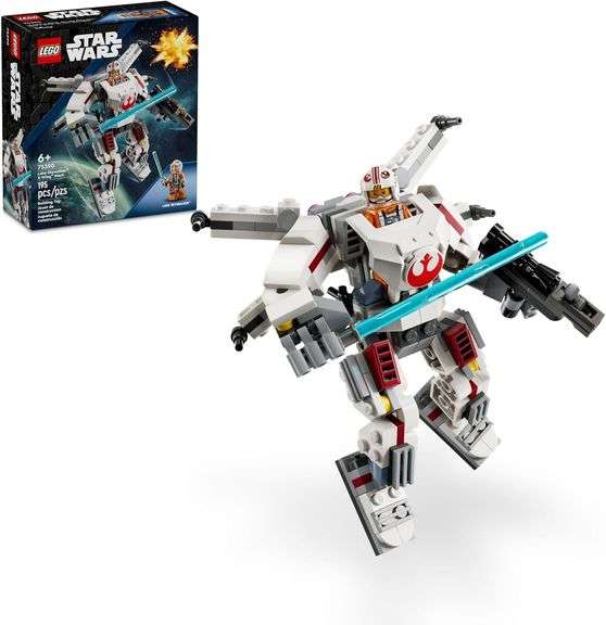 LEGO Star Wars Luke Skywalker X-Wing Mech, Buildable Star Wars Action Figure with Luke Skywalker Toy
