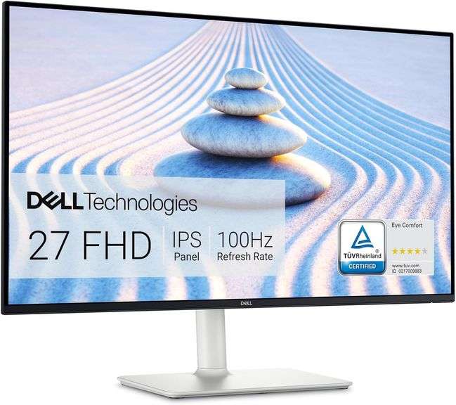Dell S2725HS 27 Inch Monitor, FHD (1920x1080) Display, 100Hz Refresh Rate, 1500:1 Contrast Ratio