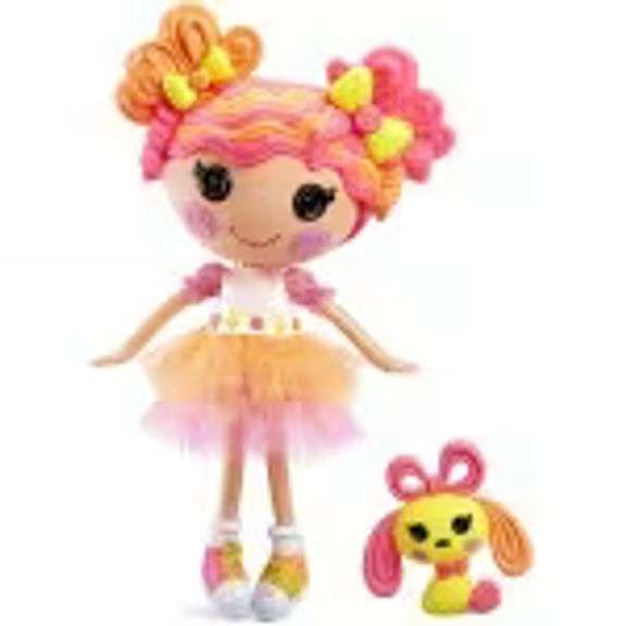 MGA Entertainment Lalaloopsy Doll- Sweetie Candy Ribbon And Pet Puppy, 13 Taffy Candy-Inspired Doll 