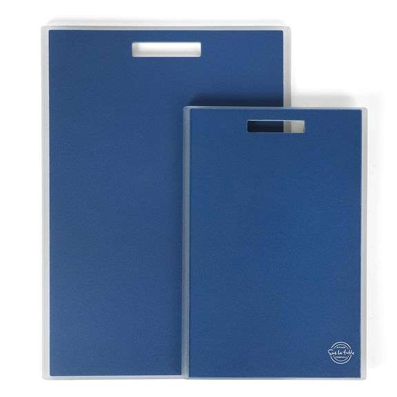 Sur La Table Kitchen Essentials 2 Piece (17" x 12" & 13" x 9") Cutting Board Set - Blue