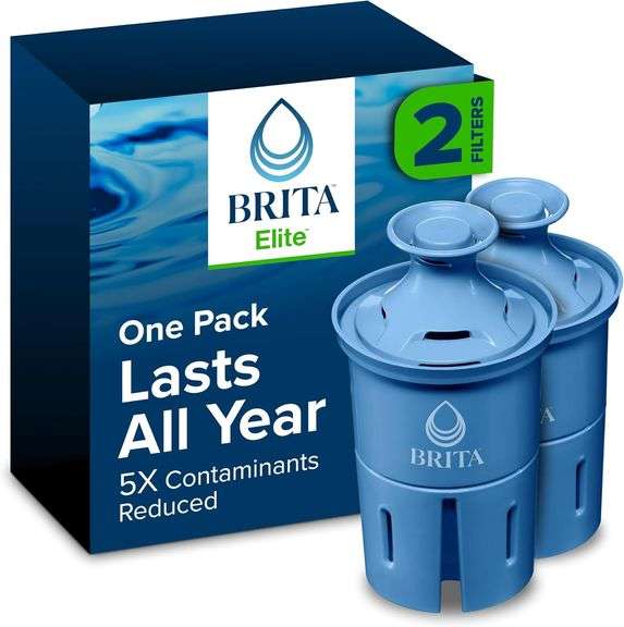 Brita Filter Replacements for Water Pitchers and Dispensers, Elite, NSF Certified to Remove 99% of L