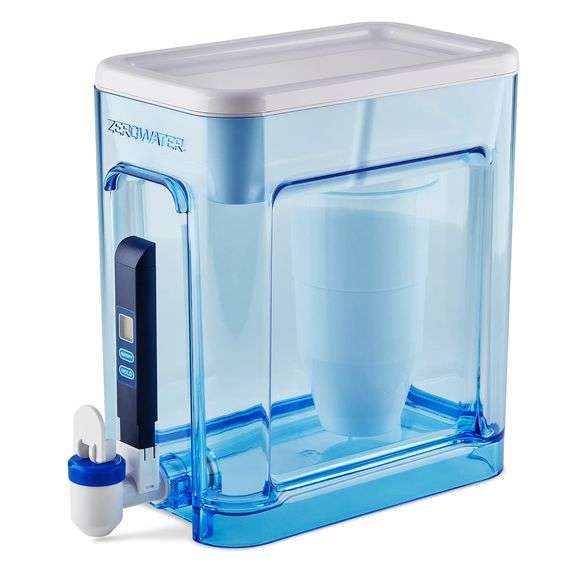 ZeroWater 22-Cup Ready-Read 5-Stage Water Filter Dispenser with Instant Read Out - 0 TDS for Improve