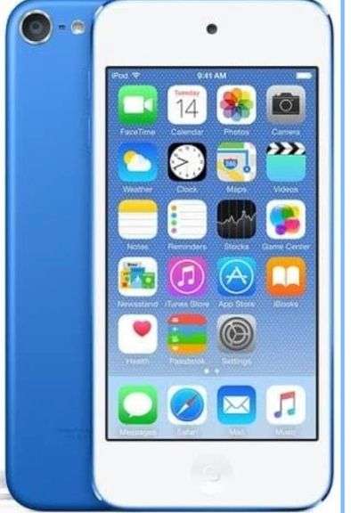 Music Player Compatible with MP4/MP3 - Apple iPod Touch 6th Generation (Blue, 16Gb)