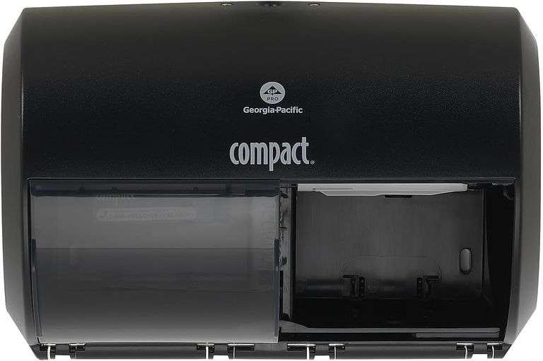 Georgia-Pacific Compact 2-Roll Side-by-Side Coreless High-Capacity Toilet Paper Dispenser by GP PRO