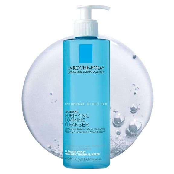 La Roche-Posay Toleriane Purifying Foaming Facial Cleanser, Oil Free Face Wash for Women & Men with 