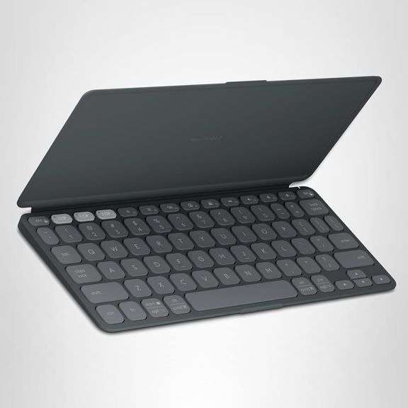 Logitech Keys-to-GO 2 Portable Bluetooth Tablet Keyboard with Built-in Cover, Slim & Compact Wireles