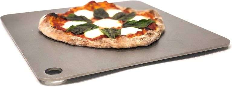 ThermiChef 16" by 16" Pizza Steel (3/8" Deluxe Thickness) - Multipurpose Cooking Steel for Ovens & G
