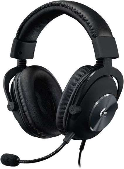 Logitech G Pro X Wired Gaming Headset: Blue VO!CE Detachable Boom Mic, DTS 7.1, 50 mm Drivers, USB/3