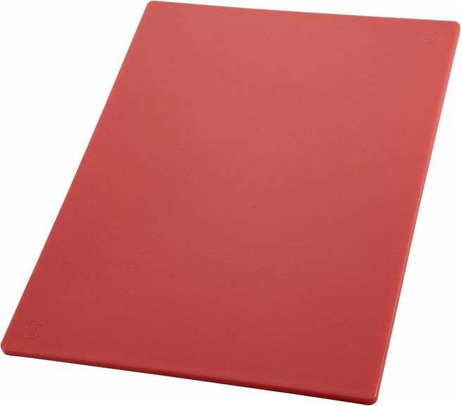 Winco Cutting Board, 12 by 18 by 1/2-Inch, Red