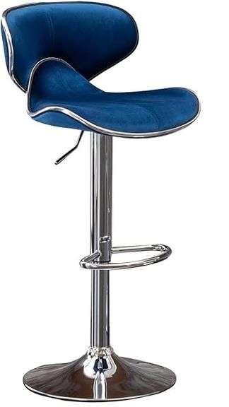 DShade Modern Swivel Bar Stool Velvet Counter Height Bar Stool Ergonomics Adjustable Barstools with 