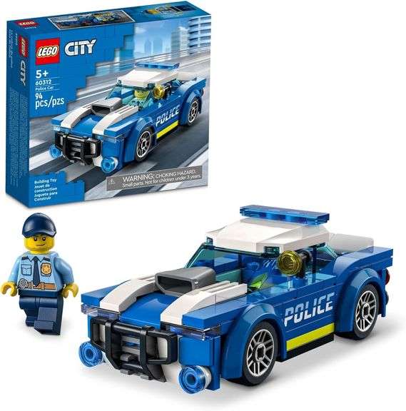 LEGO City Police Car Toy 60312 for Kids 5 Plus Years Old with Officer Minifigure, Small Gift Idea, A