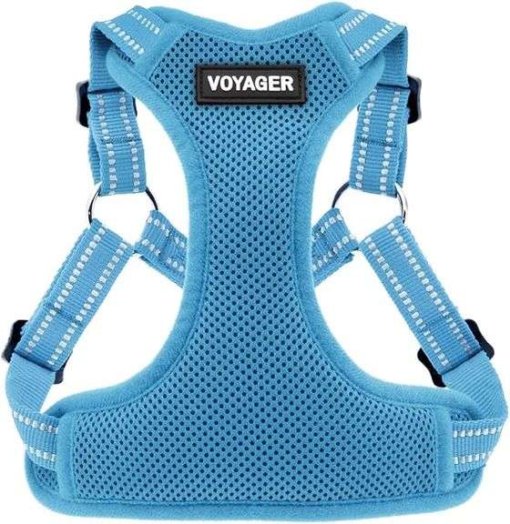 Best Pet Supplies Voyager Mesh Dog Breathable Harness Reflective Stitching, All Weather Adjustable f