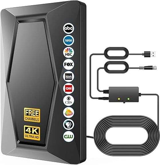 2025 TV Antenna Indoor Antenna for Smart TV Long Range Reception HD Digital Antenna Outdoor with Amp