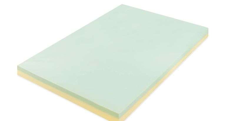 ZINUS 3 Inch Green Tea Memory Foam Mattress Topper, Pressure-Relieving Layers, CertiPUR-US Certified