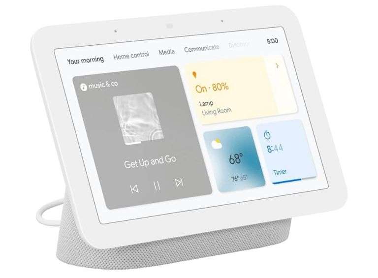 Google Nest Hub 7” Smart Display with Google Assistant (2nd Gen) - Chalk