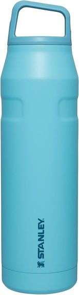 Stanley IceFlow Cap and Carry Water Bottle | Wide Mouth Twist Lid | Lightweight & Leakproof for Trav