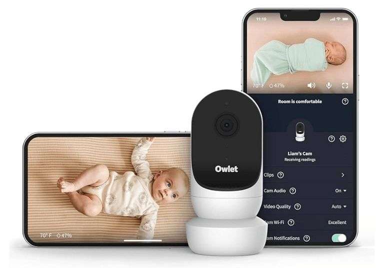 Owlet Cam 2 (Gen 2) Smart Baby Monitor – HD Video Camera with Night Vision, 4X Zoom & Wide-Angle Vie