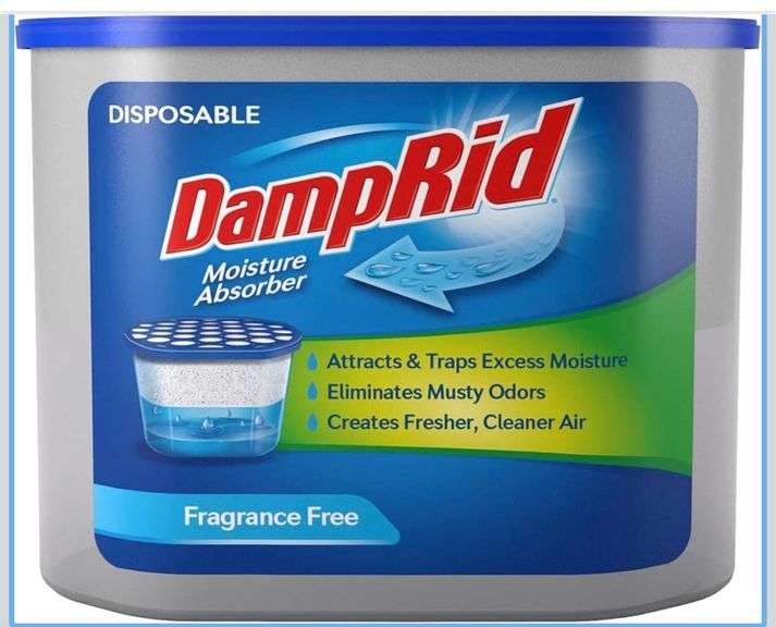 DampRid FG100 Unscented Disposable Moisture Absorber, 10.5-Ounce,White